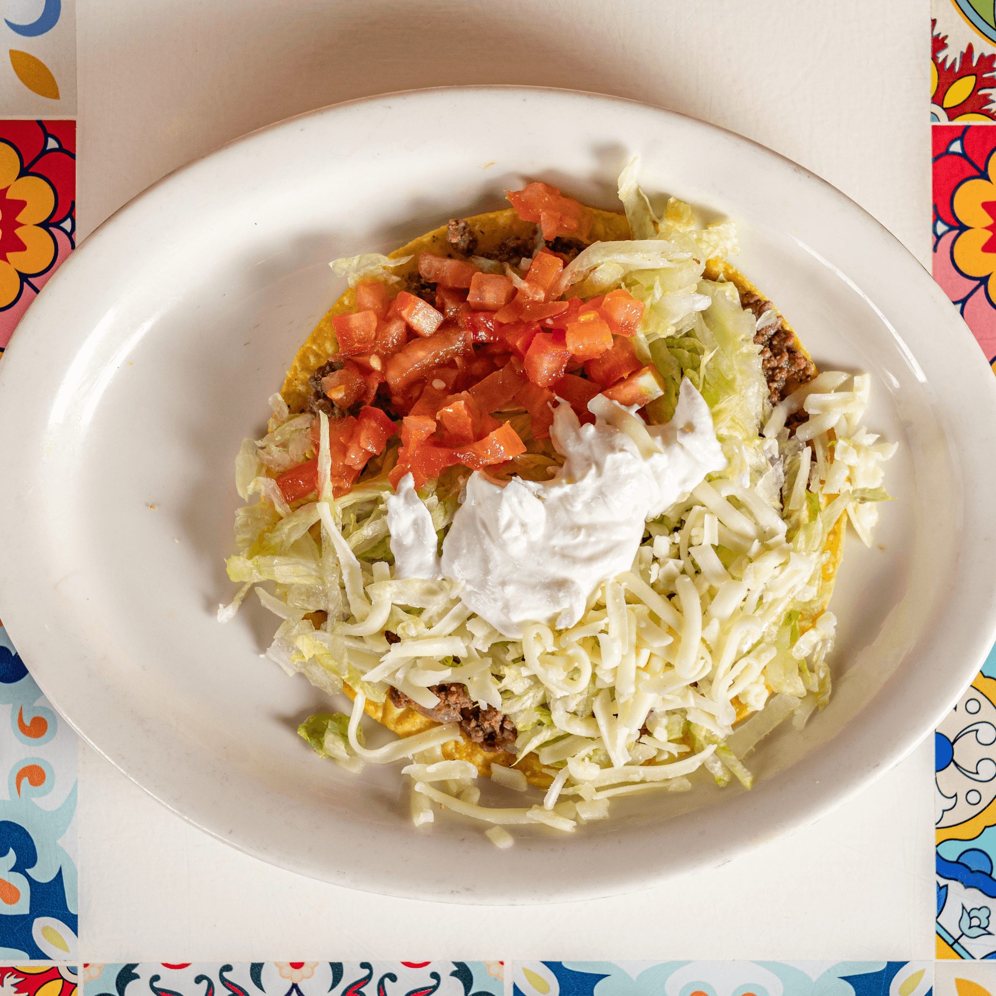 Beef Tostada À La Carte.