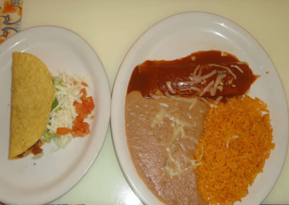 A. One Beef Taco & One Beef Enchilada.