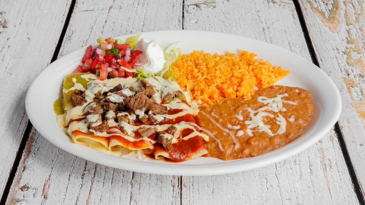 Enchiladas Al Carbon.