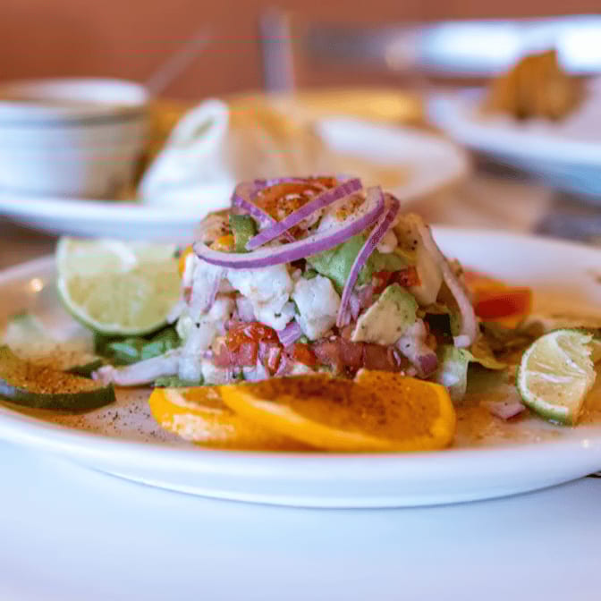 Tostadas De Ceviche.